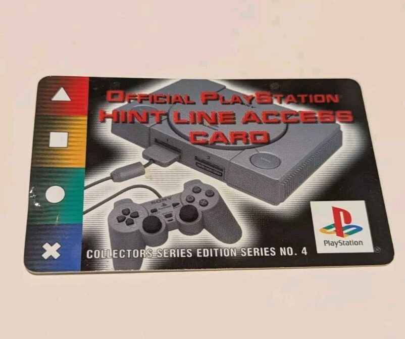 Official PlayStation Hint Line Access Card Collector Series Edition No. 4