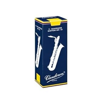 [Used] Vandoren baritone saxophone reed traditional blue box 2-1/2