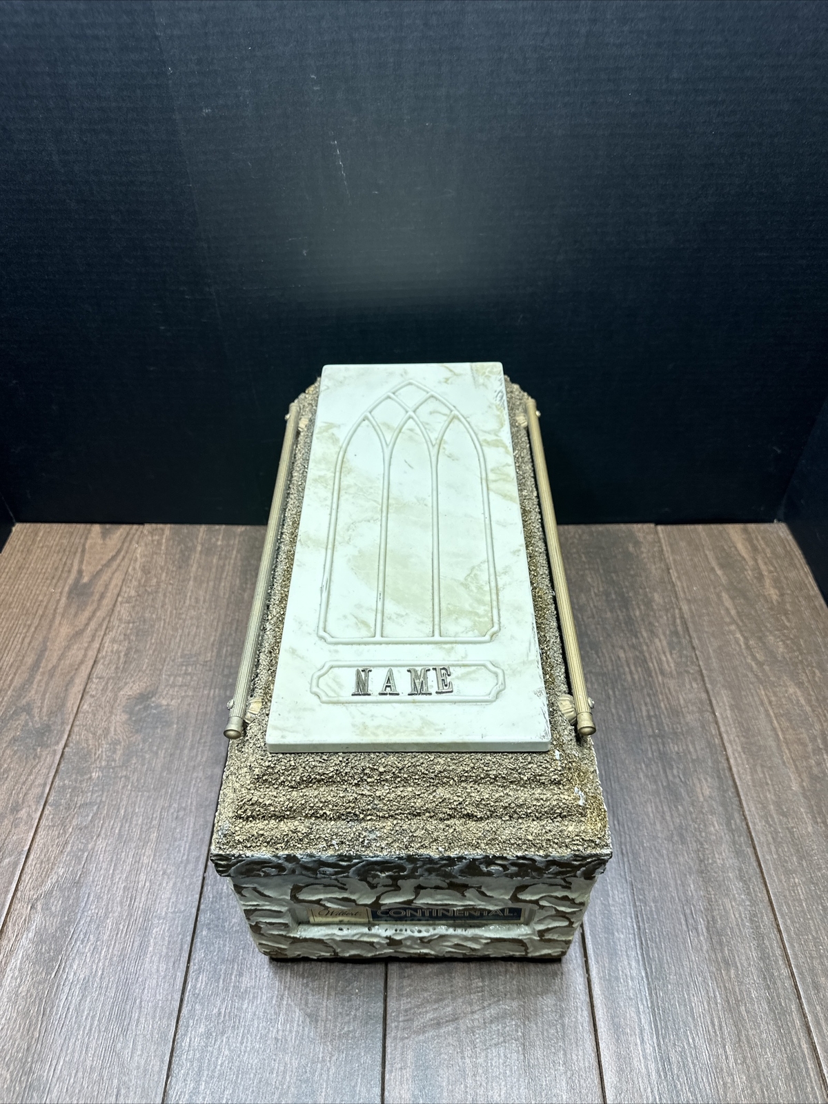 Vintage Wilbert Continental Salesman Sample Concrete Casket Burial Vault