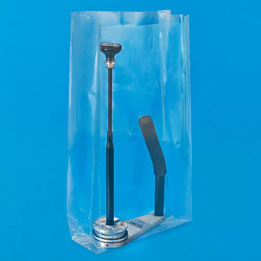 Pack of 500 12 x 6 x 24" 3 Mil Gusseted Poly Bags