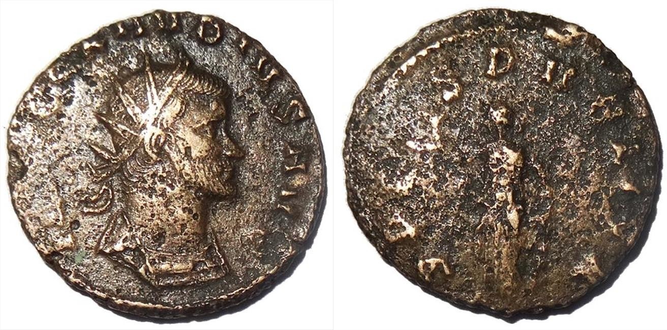 Claudius II (268-270) AE Antoninianus. SPES PVBLICA, RIC 102, 2.57g 20mm