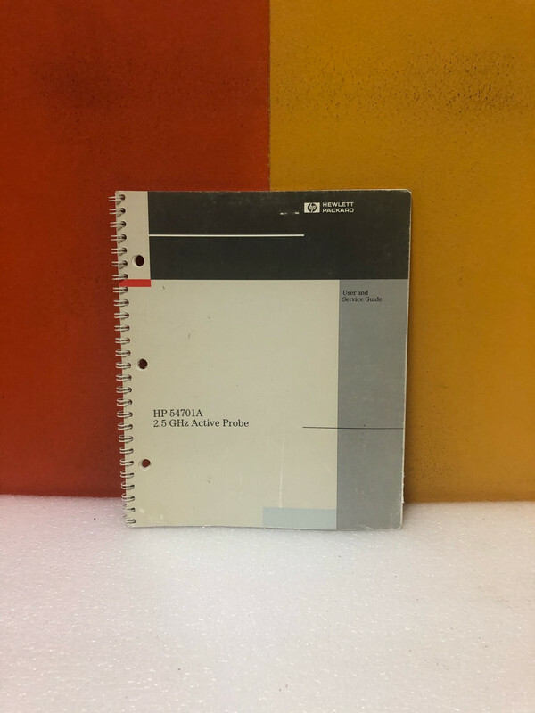 HP 54701-90901 54701A 2.5 GHz Active Probe User & Service Guide