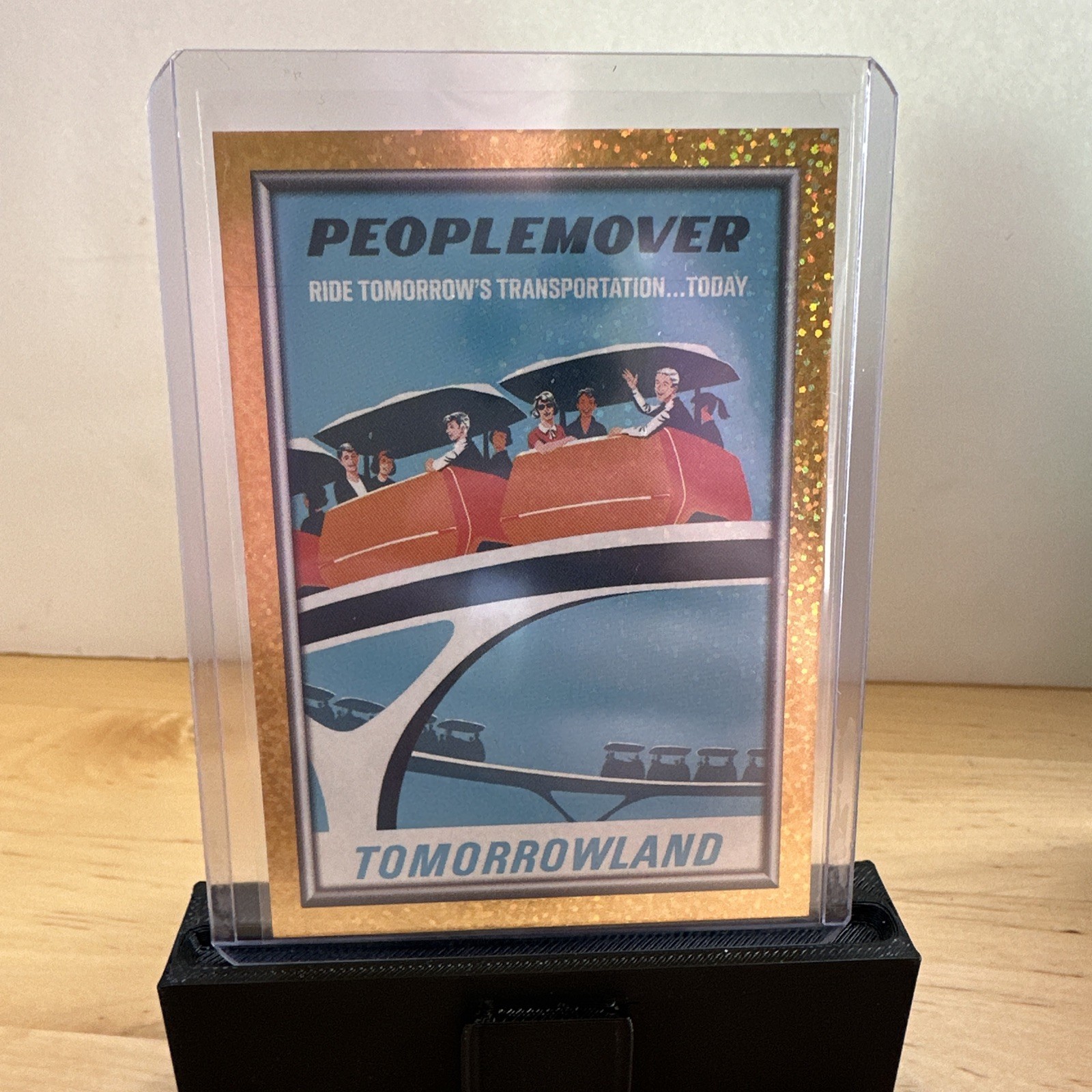 2025 Topps Disneyland 70th PEOPLEMOVER Attraction Poster P-13 Gold 14 /55