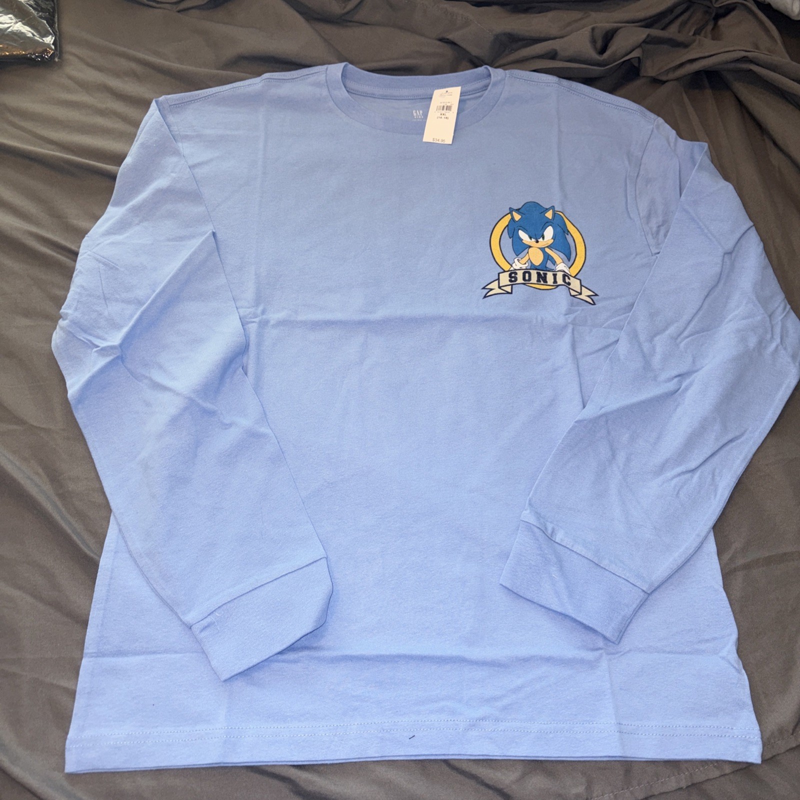 NWT Gap Kids Sonic Long-sleeve Shirt Size XXL (14-16)