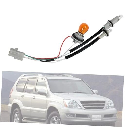 Headlight Lamp Wiring Harness Socket Holder & Bulbs 81125-6A240 Compatible 