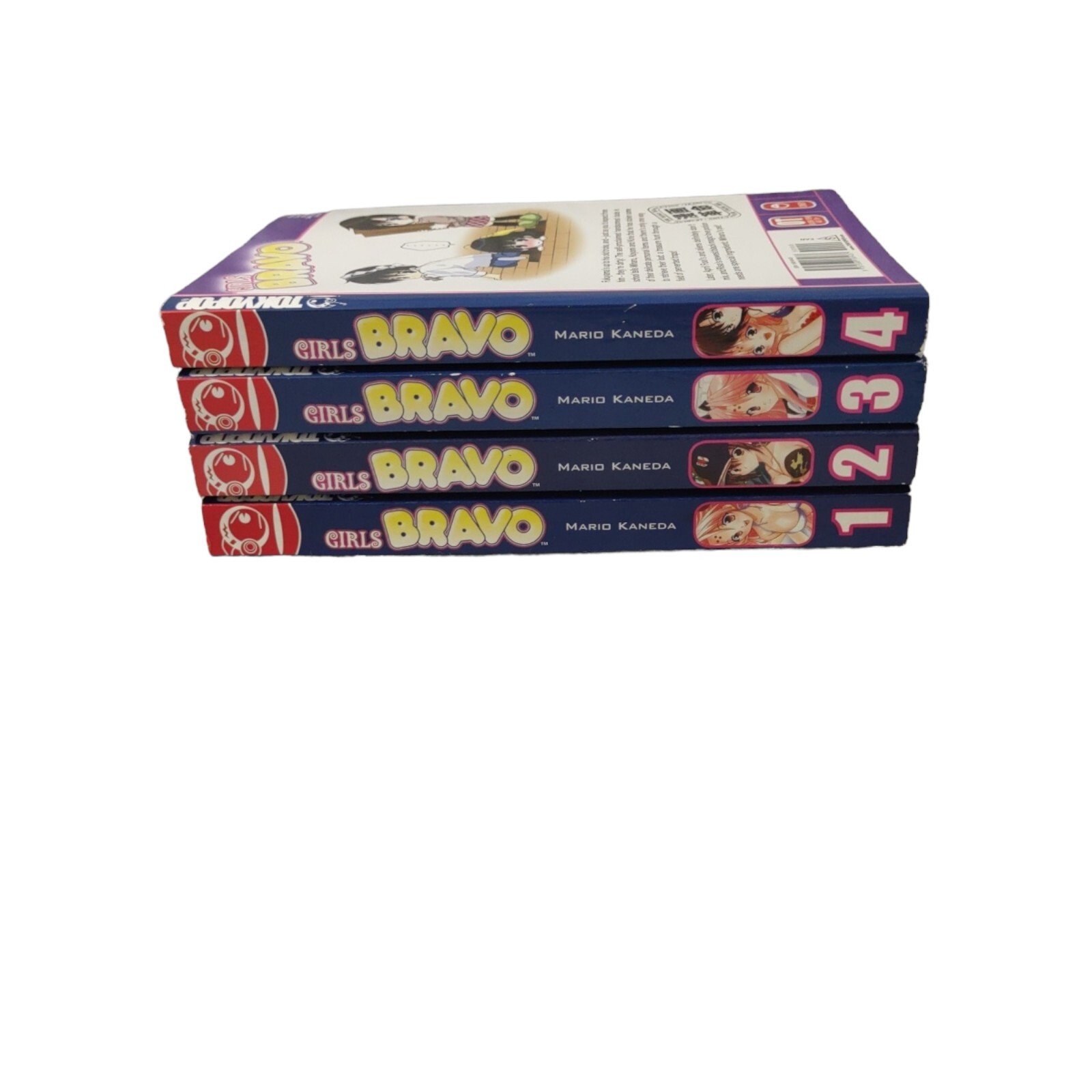Girls Bravo Volumes 1 2 3 4 1-4 English Manga Series Mario Kaneda Tokyopop