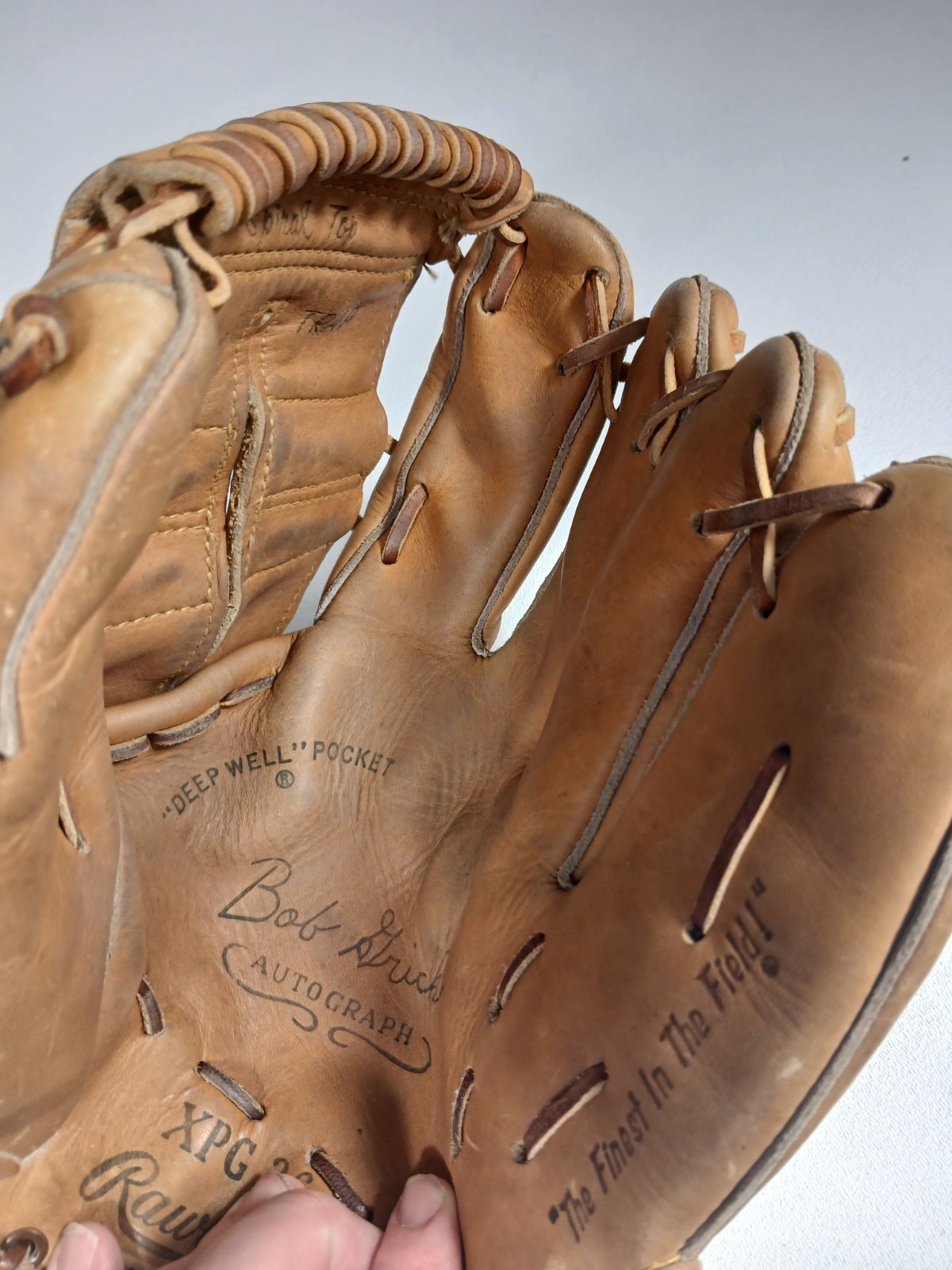 BOBBY GRICH VINTAGE RAWLINGS MODEL XPG26 USED BASEBALL GLOVE MITT 12"