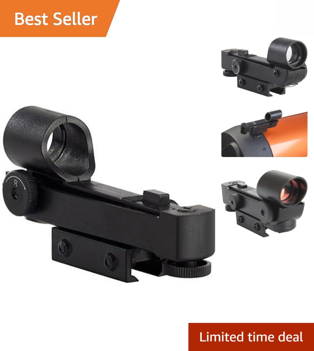 Red Dot Finderscope for Telescopes & Binoculars: 2-  Included