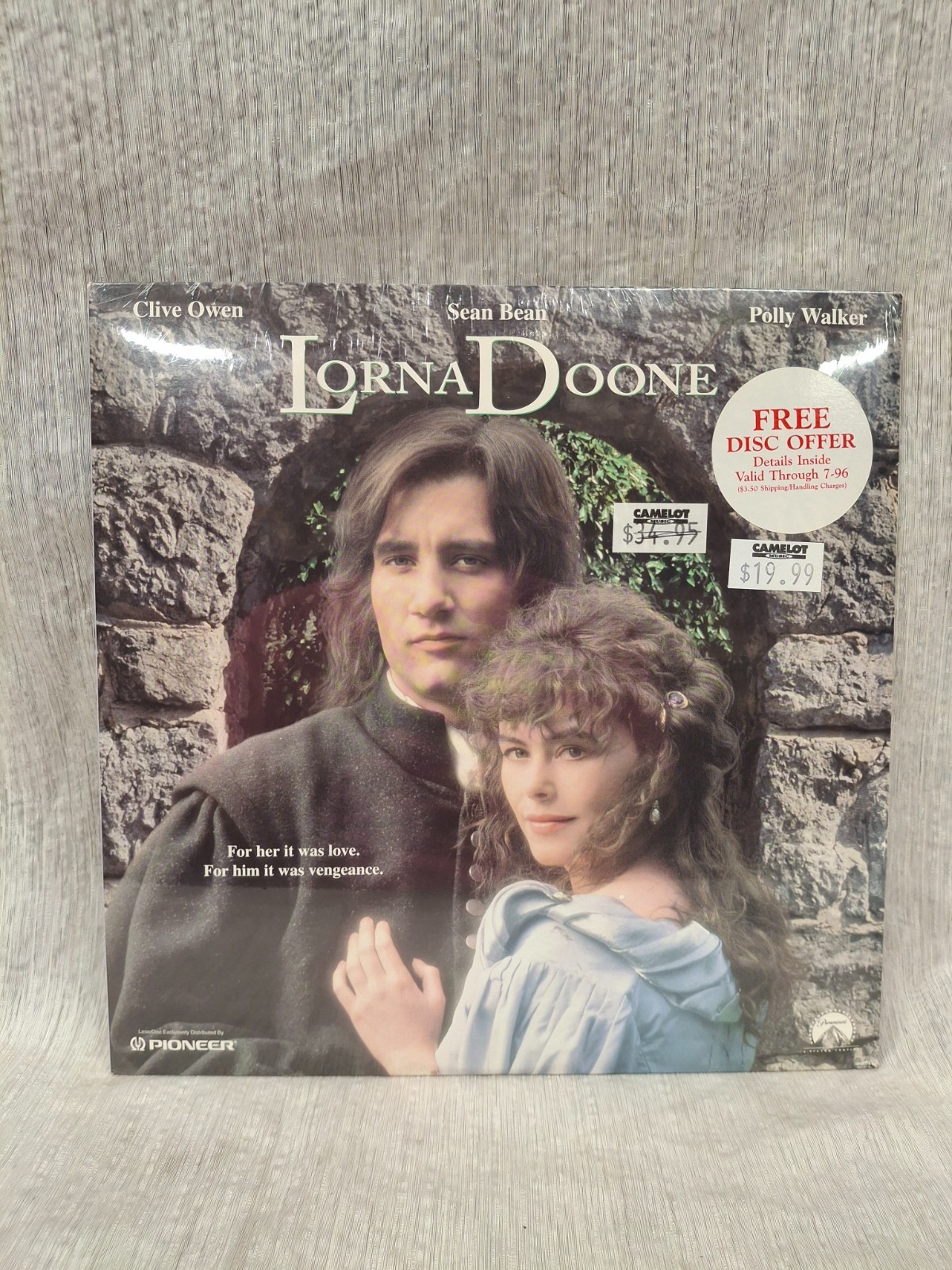 LORNA DOONE Laserdisc LD EXCELLENT CONDITION VERY RARE GREAT FILM SEAN BEAN!