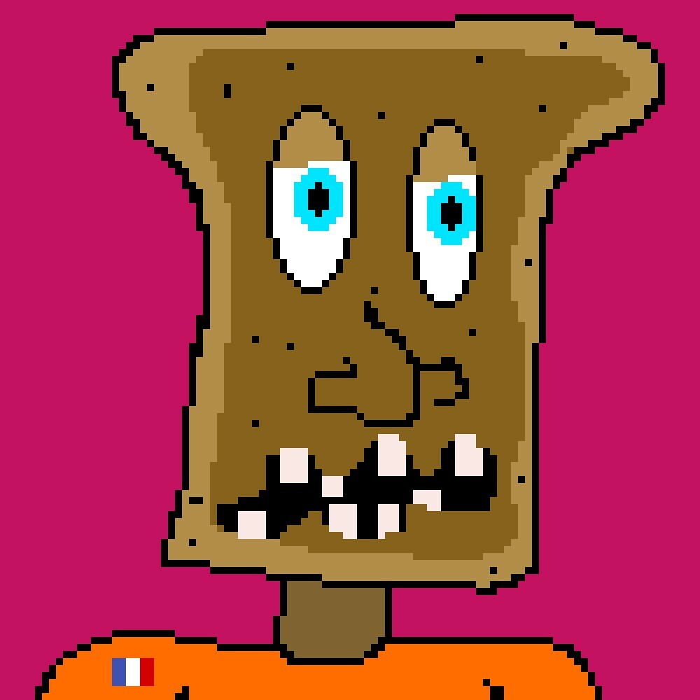 French Toast Freddy Phuck Heads AR NFT ON Wax Compatible with iPhone & iPad