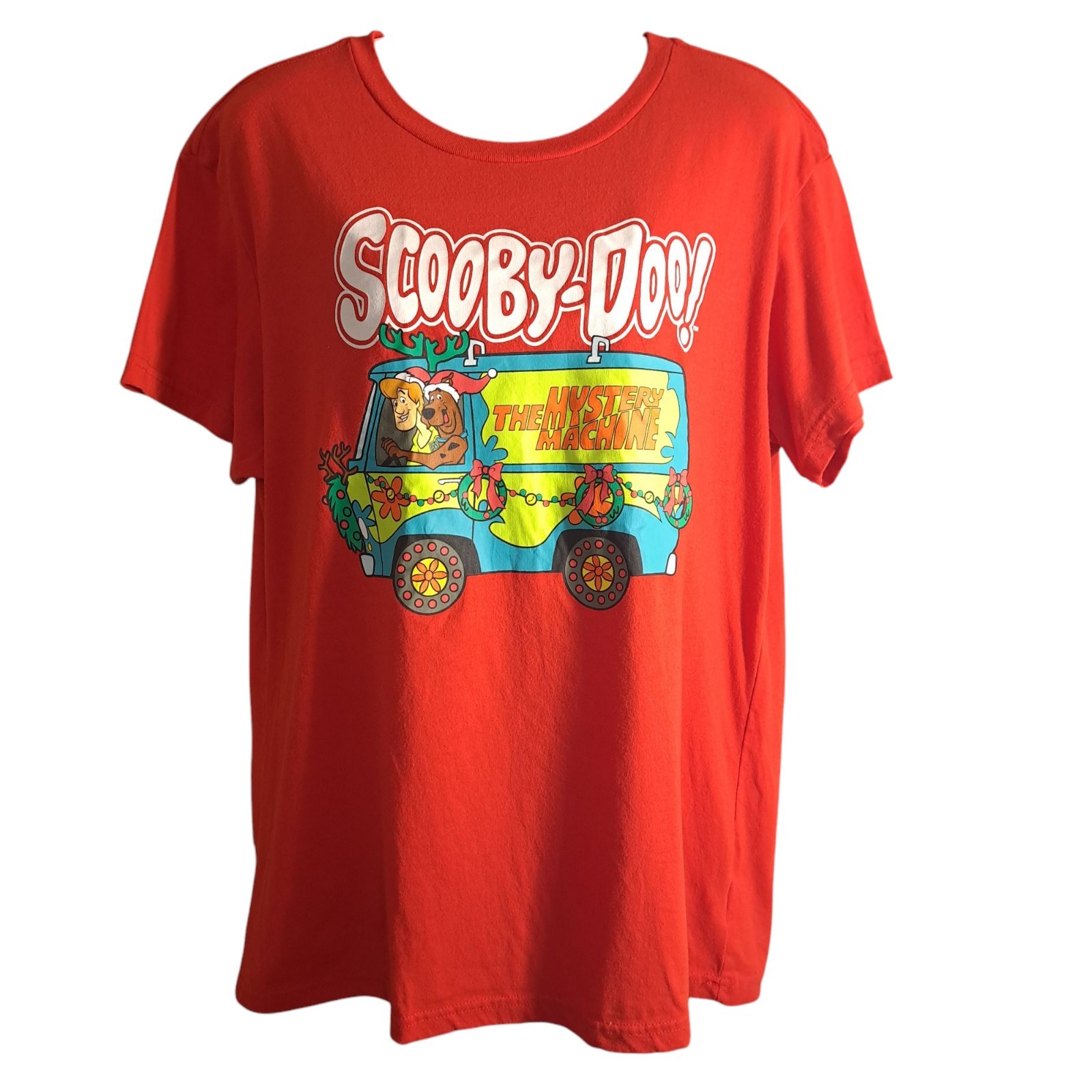 Scooby-Doo Unisex Red T-Shirt Short-Sleeve Graphic Print Size XL (46-48)