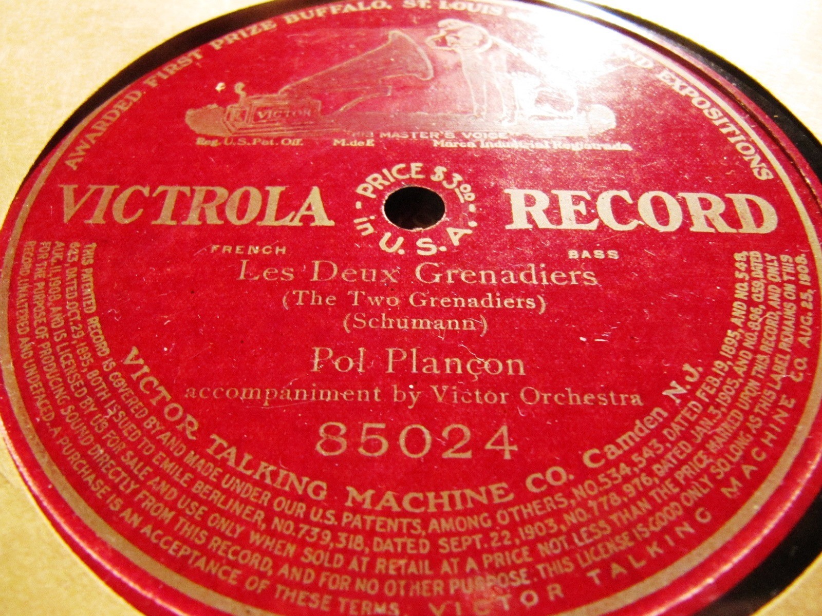 Napoleon's RUSSIA DEFEAT 1906 POL PLANCON SCHUMANN Die Beiden Grenadiere 85024