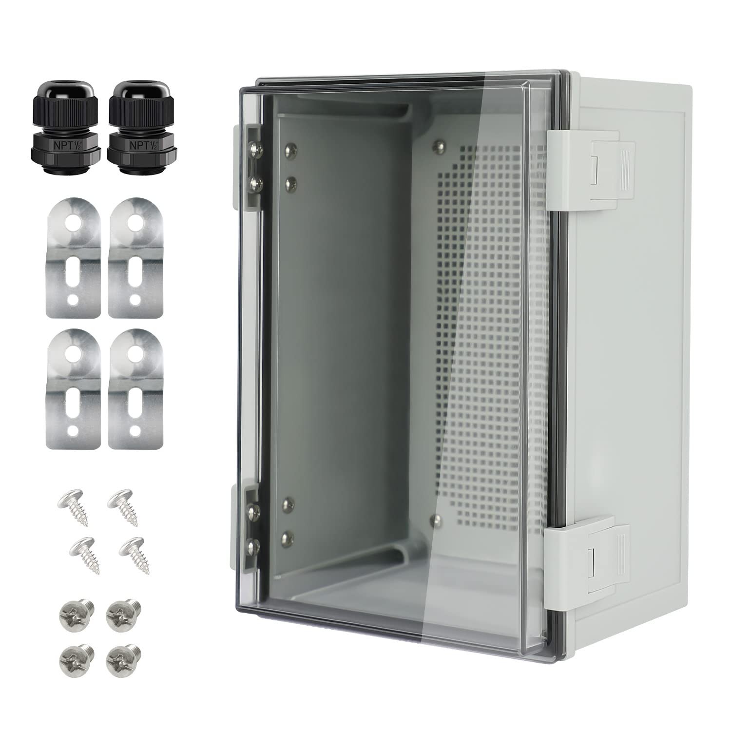 HoHaing IP65 Waterproof Electrical Junction Box ABS Plastic Enclosure Clear Cove