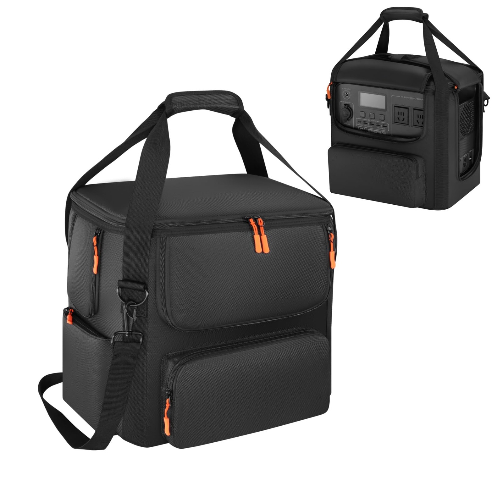 Cxinesbag Compatible with BLUETTI AC180 Carrying Case - without wheels, black 