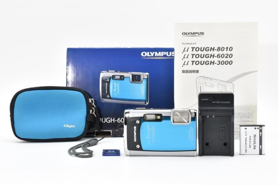 OLYMPUS μ TOUGH-6020 Compact Digital Camera Tested Working Seller Japan