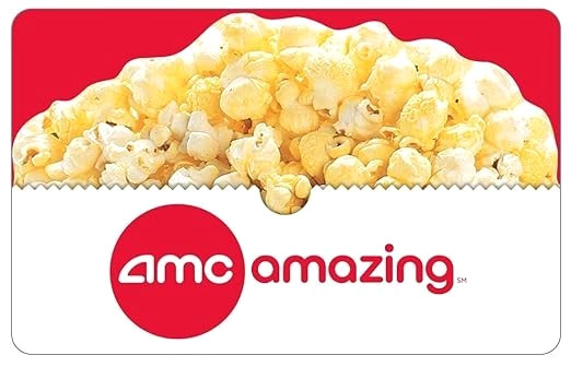 $25 AMC Theatres Gift Card - Movie Tickets Concessions