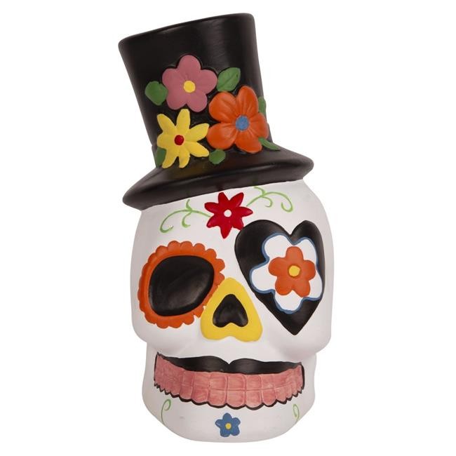 Home Essentials & Beyond 74012 8.2 in. Day of the Dead Head Man for Unisex