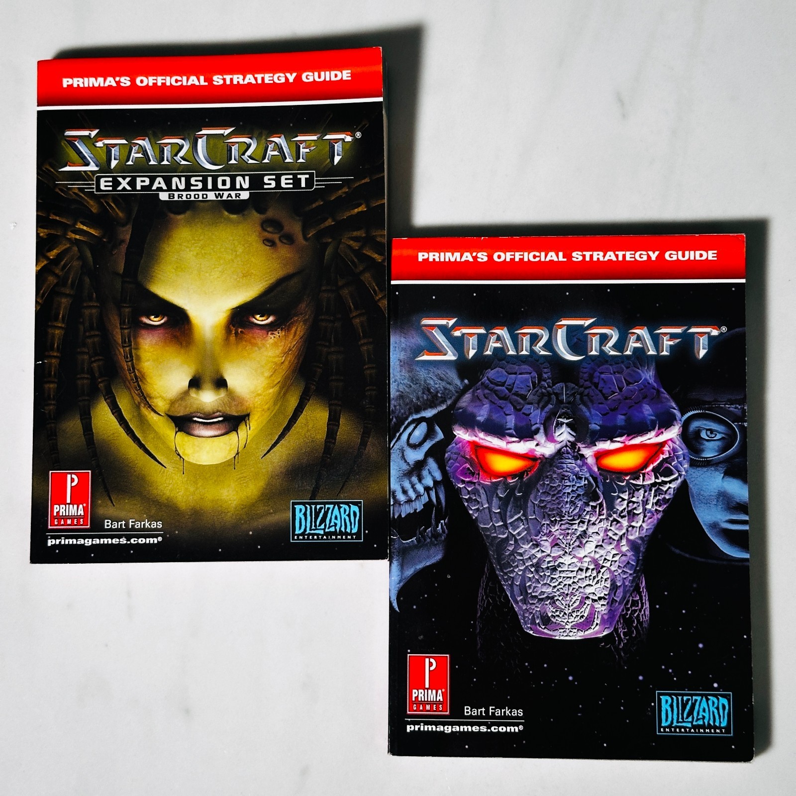 Lot of 2 STARCRAFT Strategy Guide PRIMA Brood War Expansion Set star craft