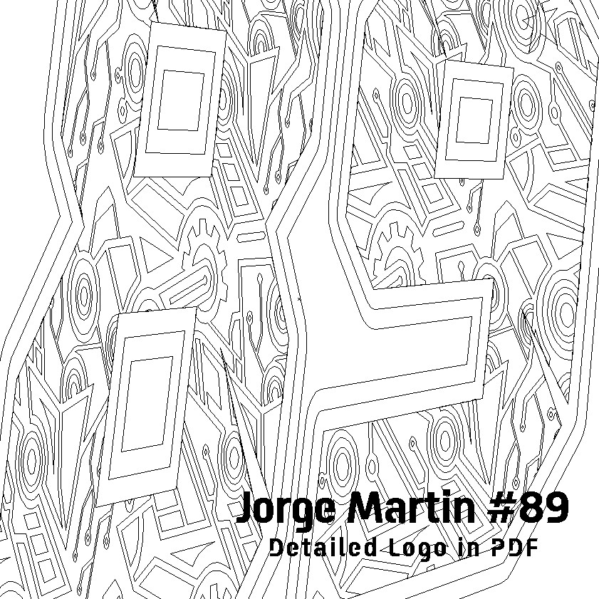 Jorge Martin #89 MotoGP Latest 2024 Detailed Logo Vector - Digital Files