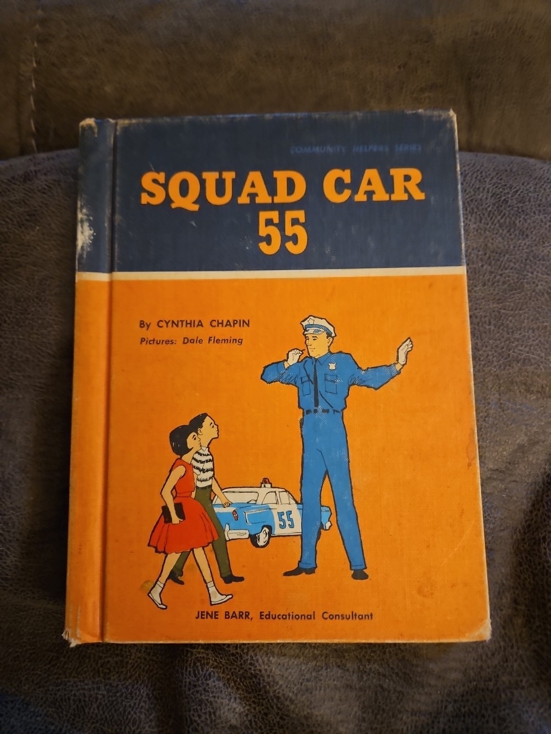 Squad Car 55 Vintage 1966 Whitman Children’s Book Police Officer Patrol