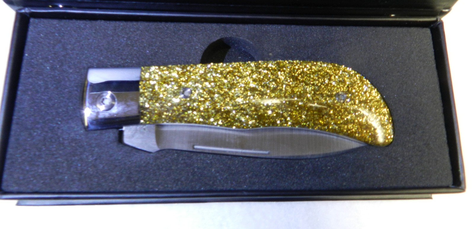 Jack Wolf Knives Steel Series Timber Jack Kirinite Gold Dust Pocket Knife