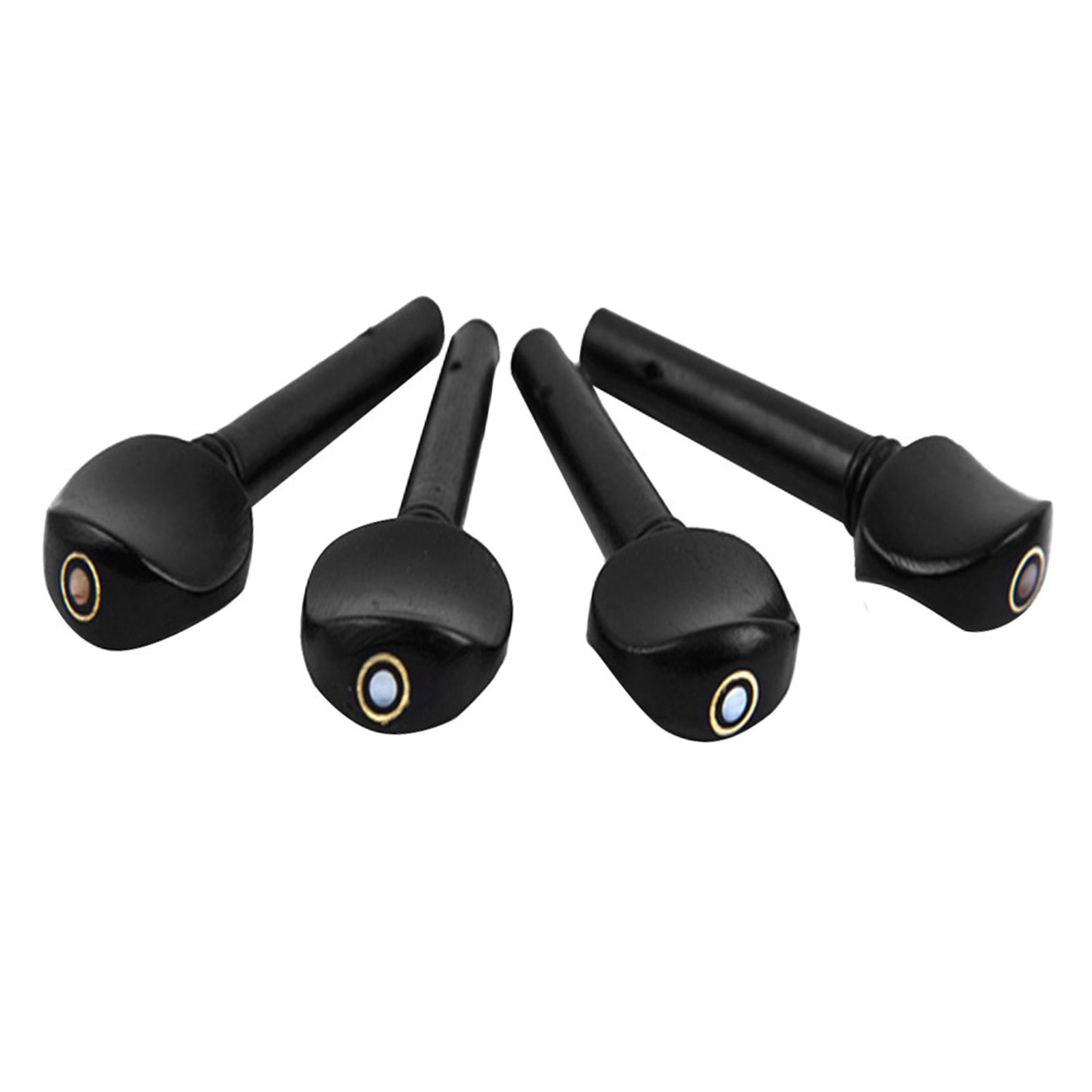 ♡ 4Pcs Ebony 4/4 Violin String Tunning Pegs Parts Replacement Instrument