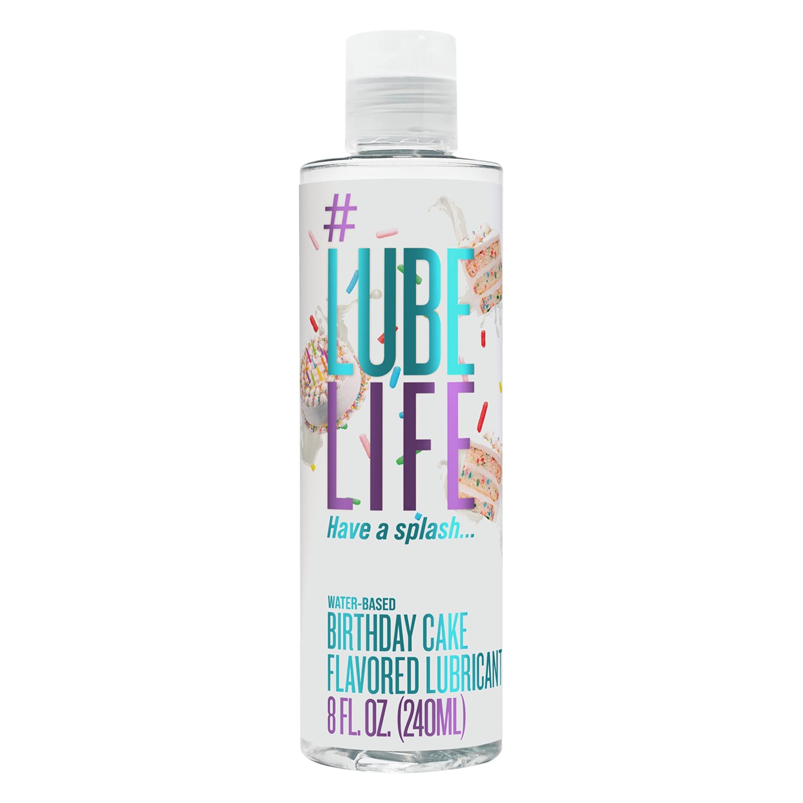 WaterBased Birthday Cake Flavored Lubricant, Personal Lube for Men, Women and...