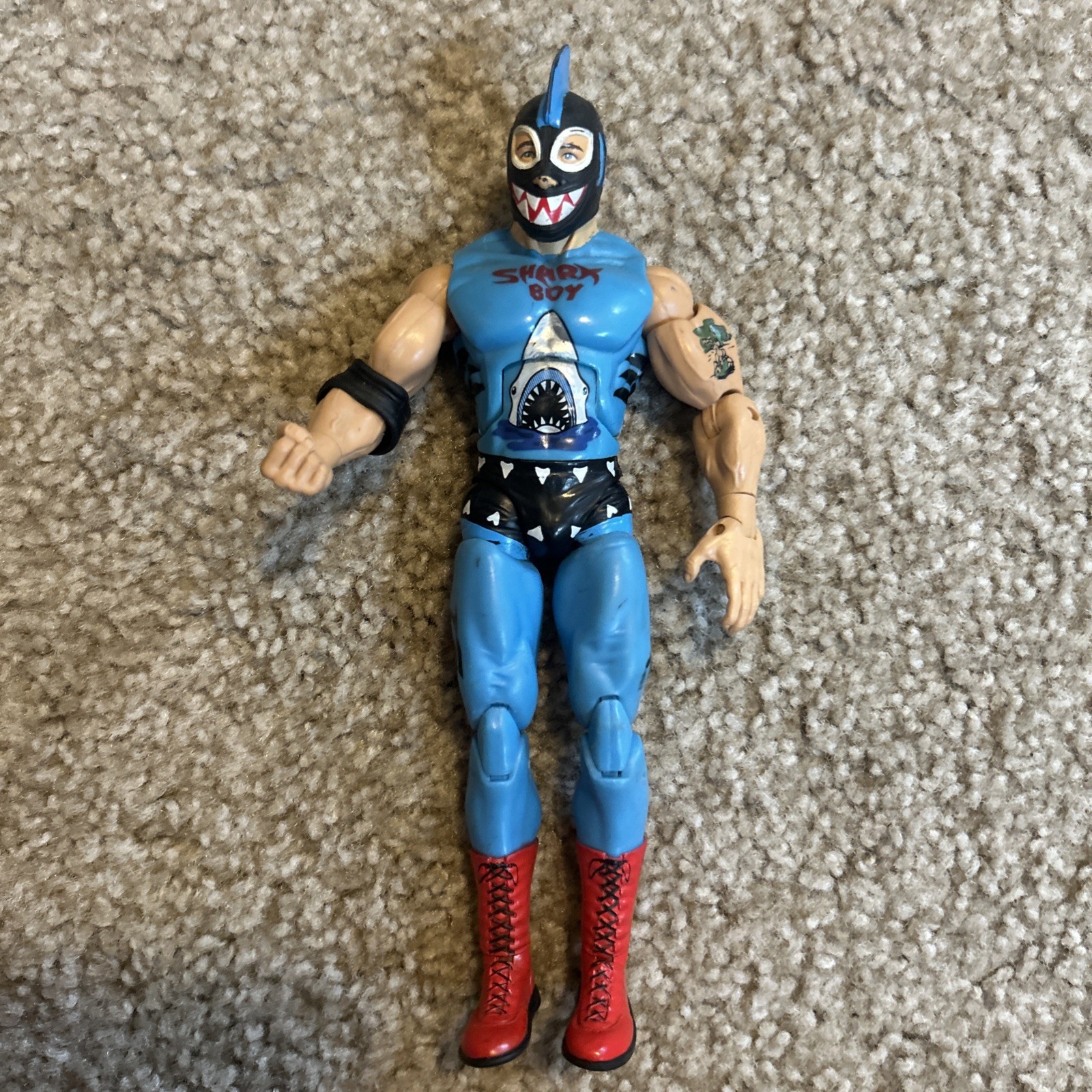 TNA Wrestling Deluxe Impact Shark Boy Action Figure Series 3 Jakks Pacific 2010