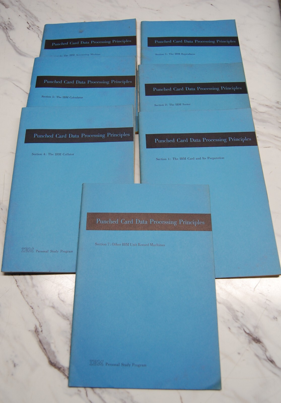 Vintage IBM's Personal Study Program Punched Card data Processing Principles