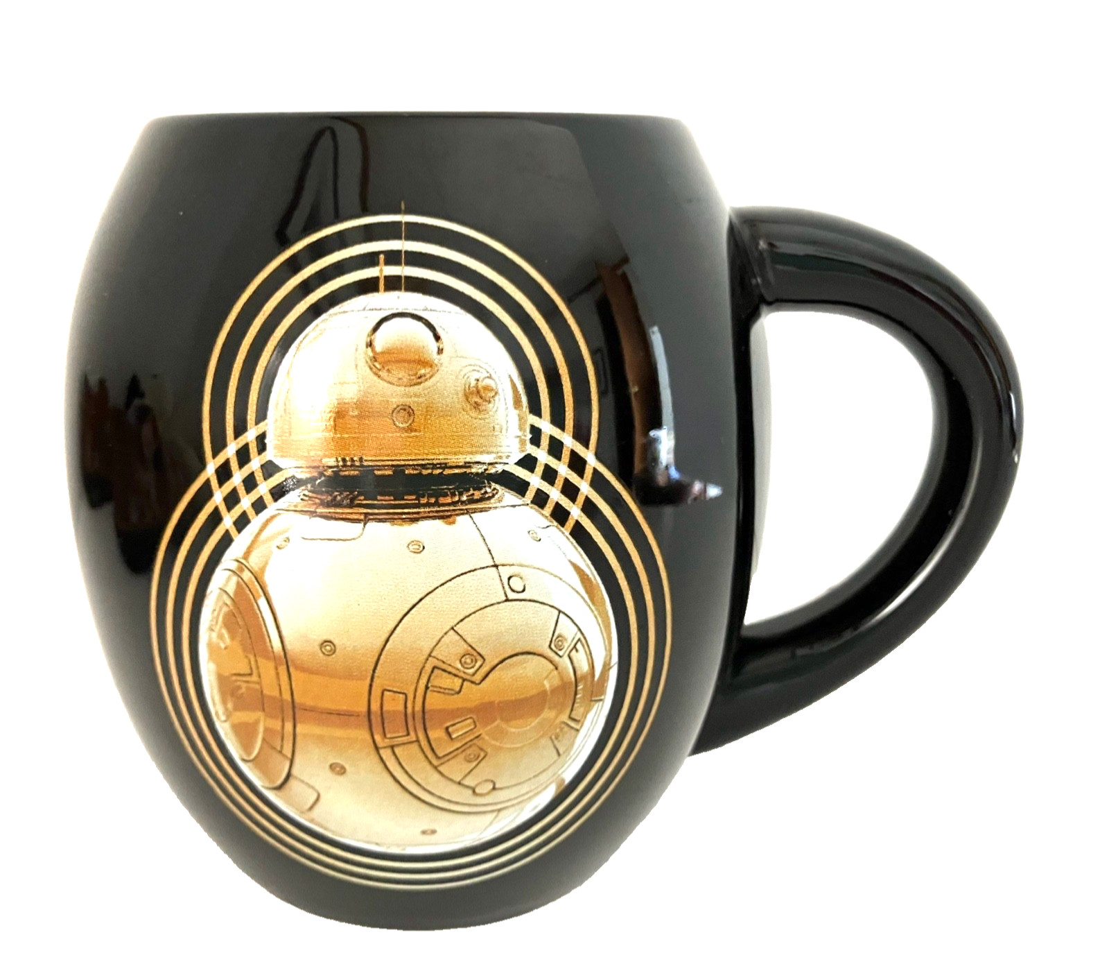 Star Wars Mug BB-8 Rebel Alliance 18 oz. Black Oval Ceramic Lucas-film Jedi Cup
