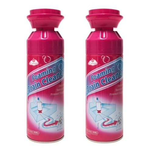 Drain Cleaner, Foaming Drain Cleaner and Deodorizer, Drains Clog Remover 2 PC