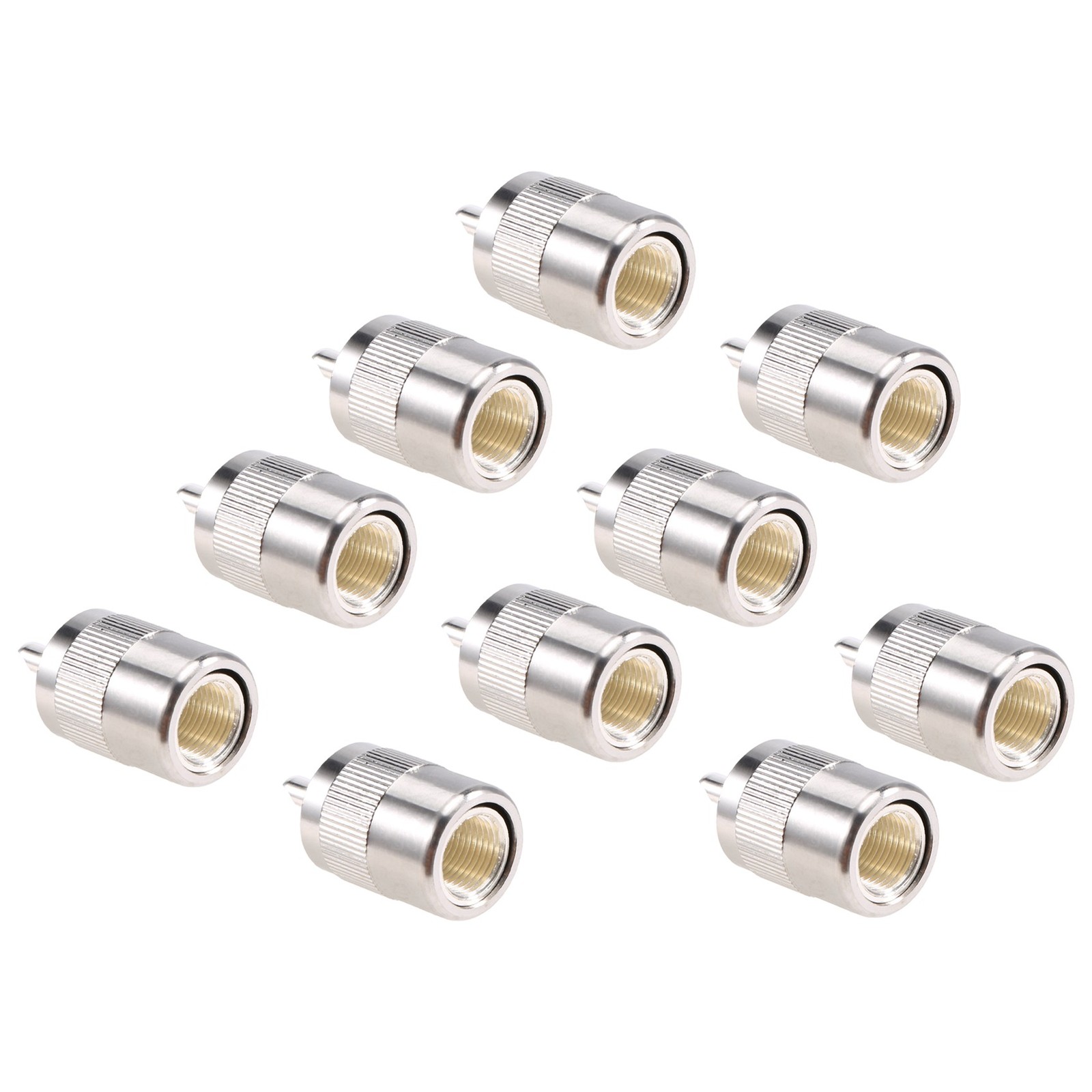 10pcs Connector UHF male PL259 plug solder RG8 RG213 LMR400 7D- cable8840