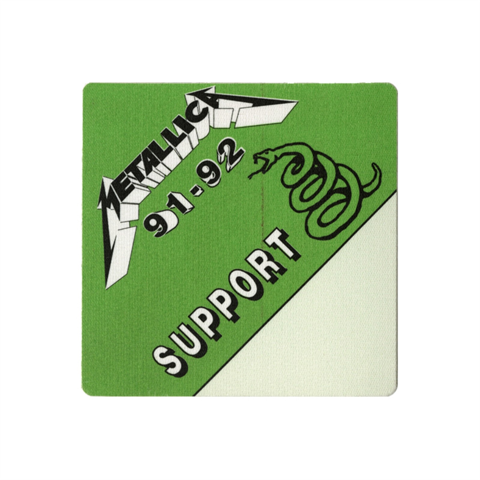 Metallica 1991 Wherever We May Roam Concert Tour Support Backstage Pass