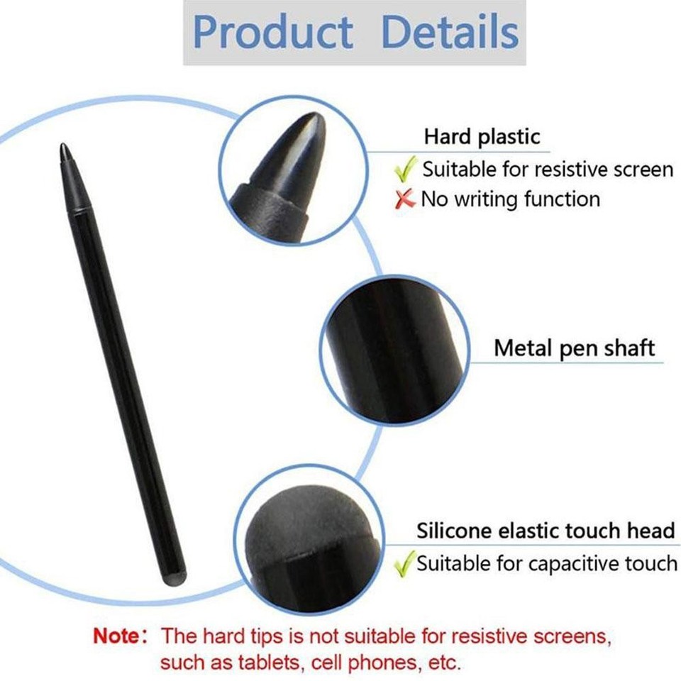 Capacitive Pen Screen Stylus Pencil For Tablet iPad Phone Cell S0Q6