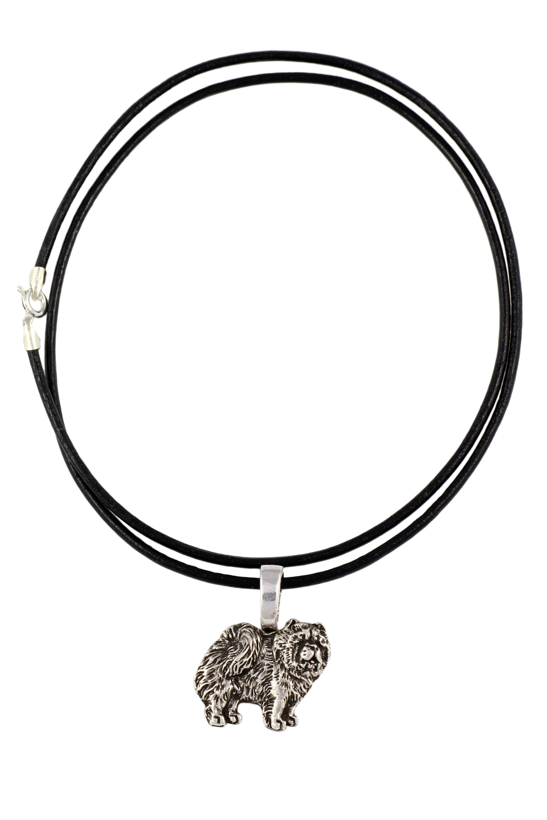Chow Chow - Dog Collar, Silver-Plated Pendant For The Dog Lover, Subtle