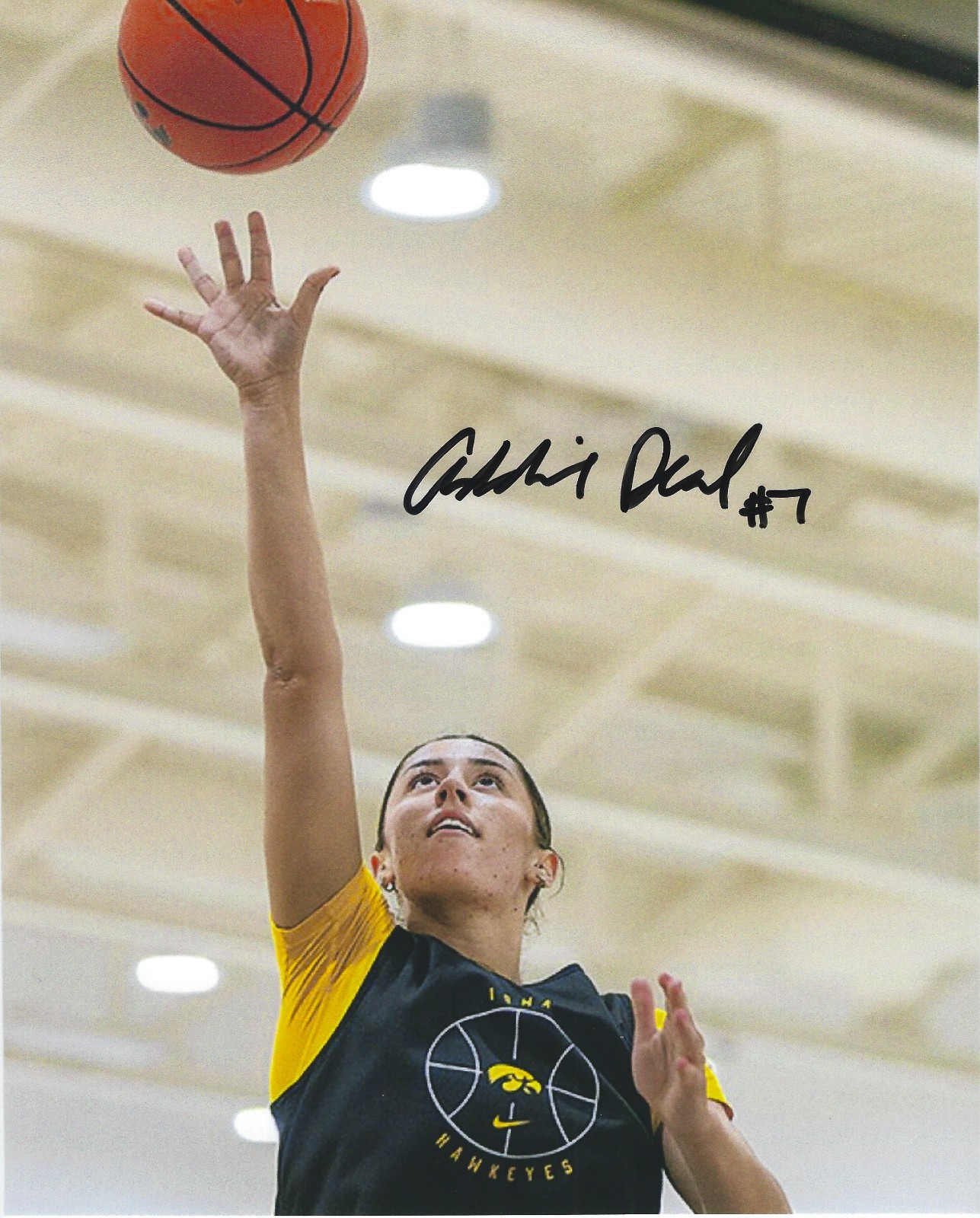 ADDIE DEAL Signed 8.5 x 11 Photo Signed REPRINT Basketball IOWA HAWKEYES