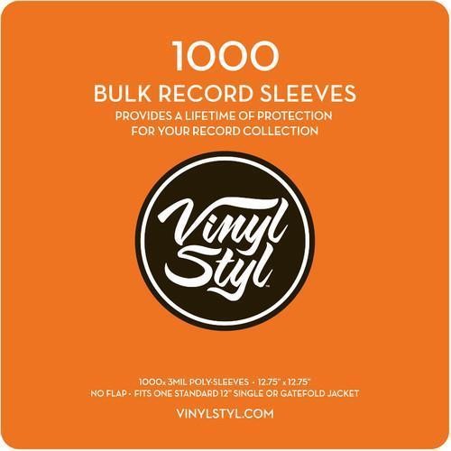 VINYL STYL VSP007 12IN LP OUTER SLEEVES 1000CT CLR: VINYL STYL VSP007 12IN LP OU