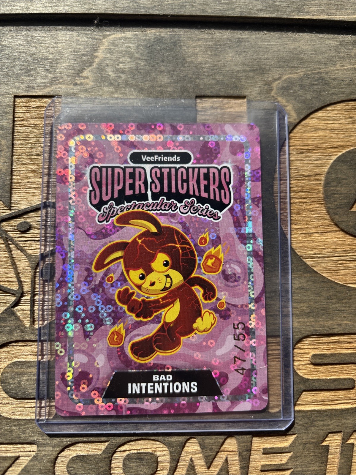 Veefriends Spectacular Series Bad Intentions Lava On Bubblegum 47/55 Sticker