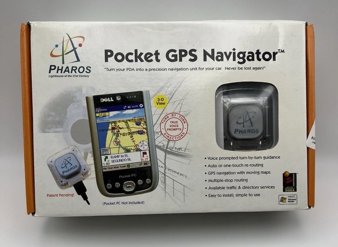 DELL Pocket GPS Navigator Pharos Windows Untested But Free Returns