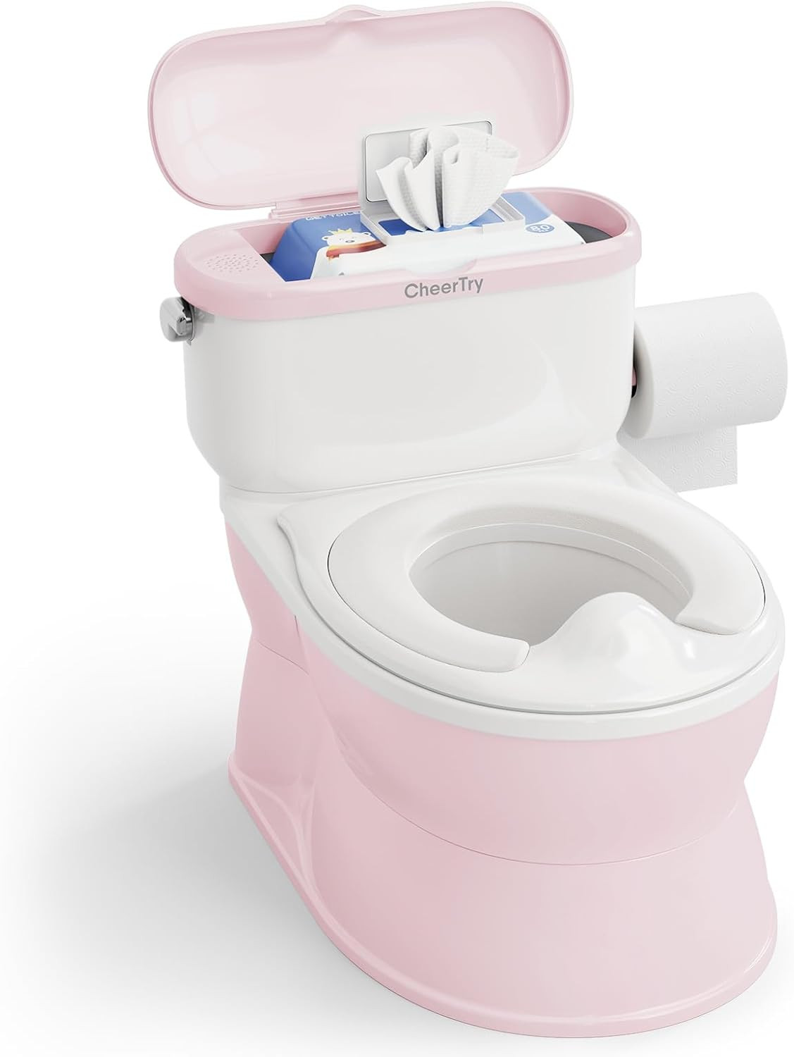 2-In-1 Toddler Potty Training Toilet - with Detachable Training Seat, Realistic 