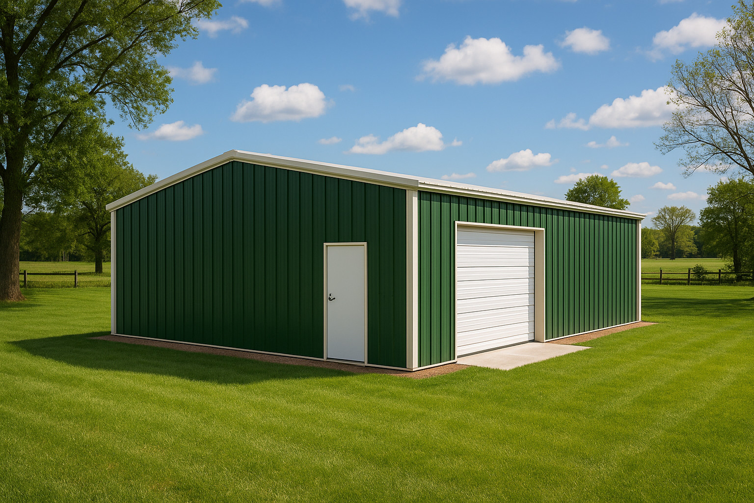 40x75x12 Steel Building Kit | Rigid Frame I-Beam | Commercial Grade