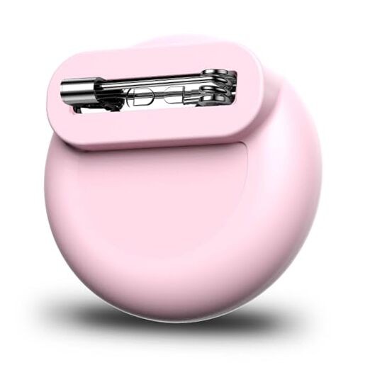 for AirTag Holder for Kids with Invisible Pin, Anti Lost, Light Pink