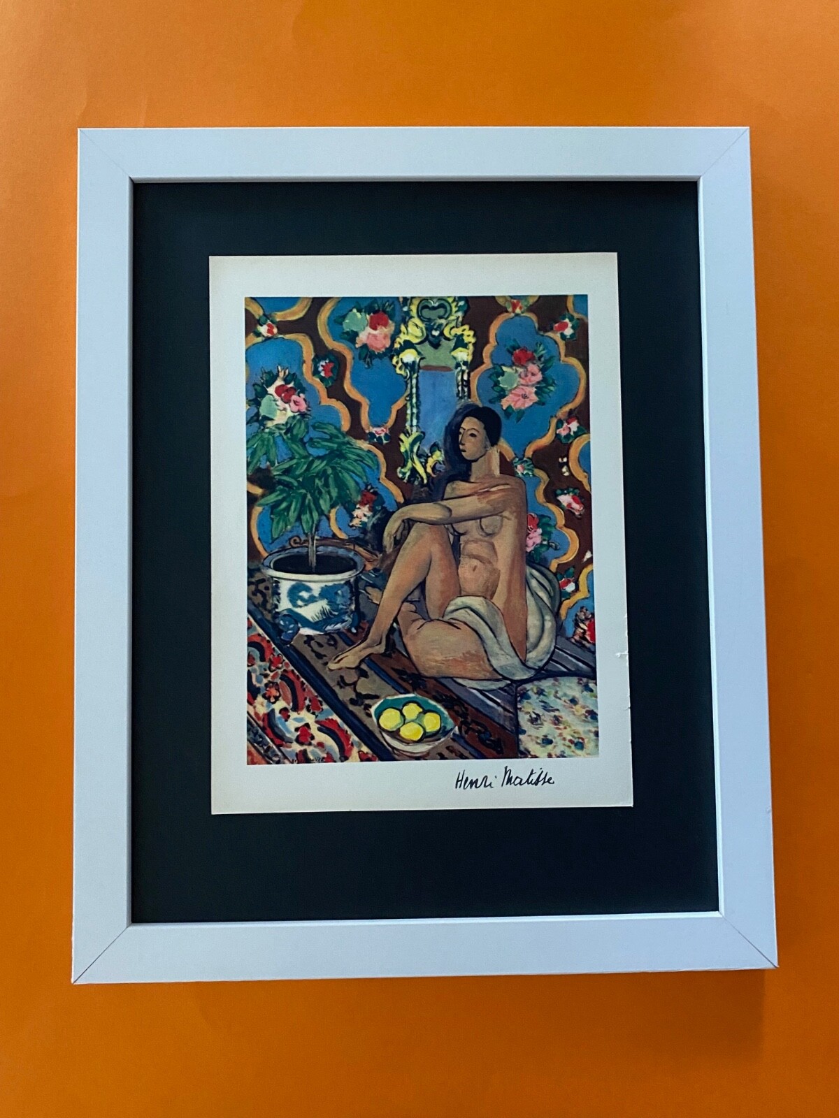 HENRI MATISSE + VINTAGE 1948 BEAUTIFUL SIGNED PRINT + FRAMED 