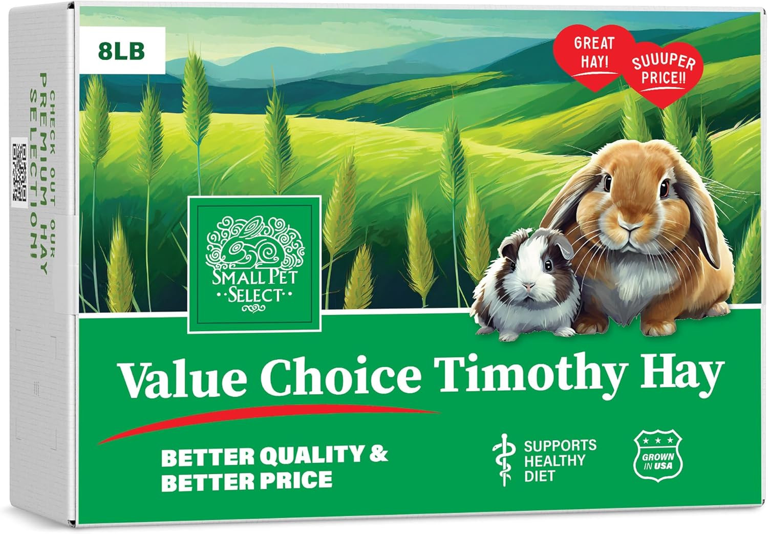Value Choice Timothy Hay for Rabbit, Guinea Pig, Bunny, Chinchilla and Other Sma
