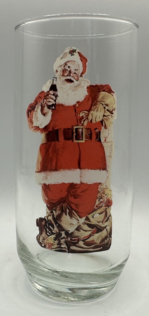 1946 Santa Claus Glass Coca-Cola Haddon Sundblom Two of Three Series II 93761
