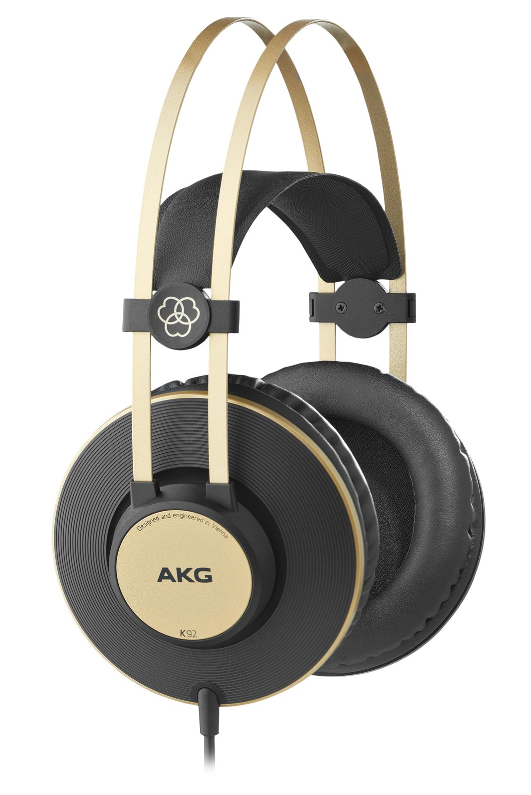Closed Back Studio Headphones Matte Black and Gold AKG K92 Audio Over-Ear
