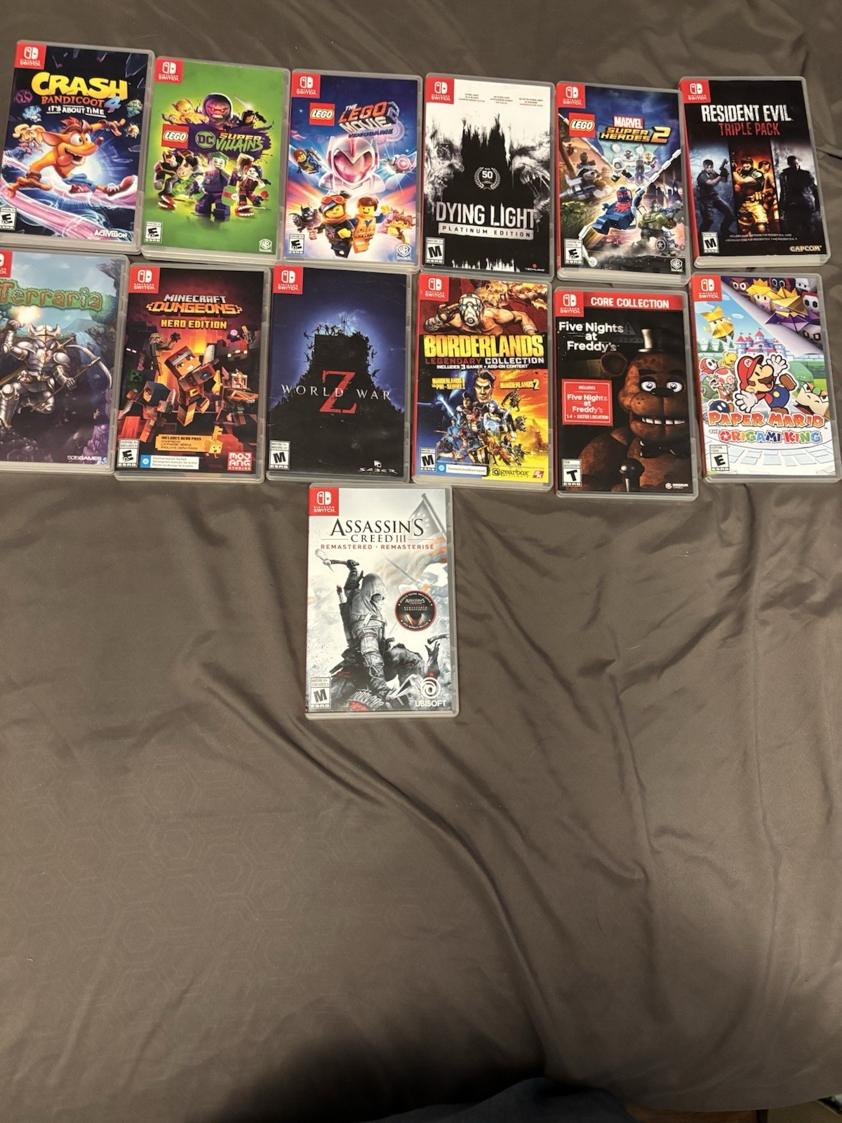 Nintendo Switch Game cases read descption