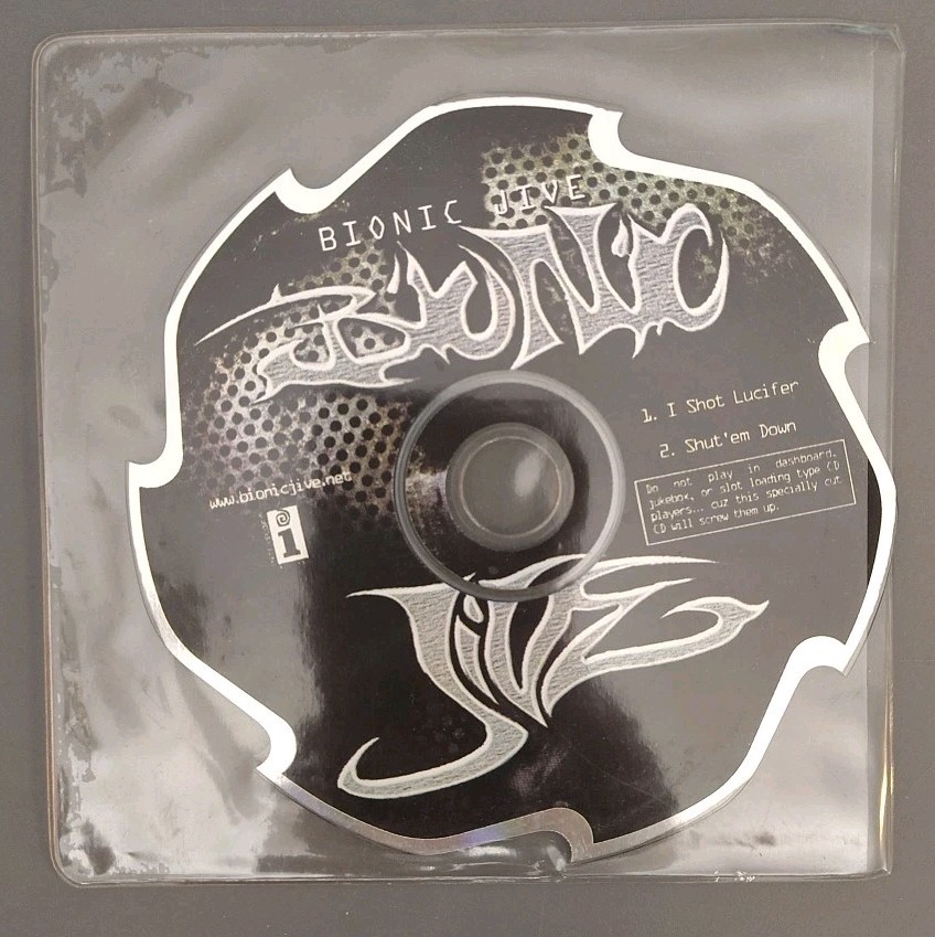 Bionic Jive Promo CD Saw-Cut Shaped Disc 2001 Rare Nu-Metal I Shot Lucifer
