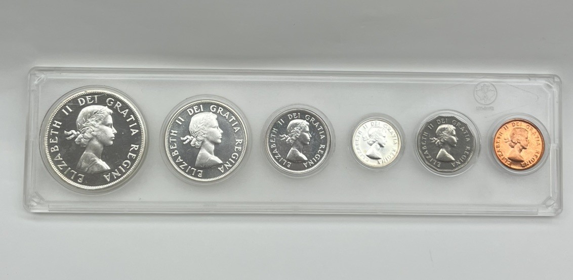 1961 Canada MINT SETC 6 Pics $1 50C 25C 10C 5C 1C