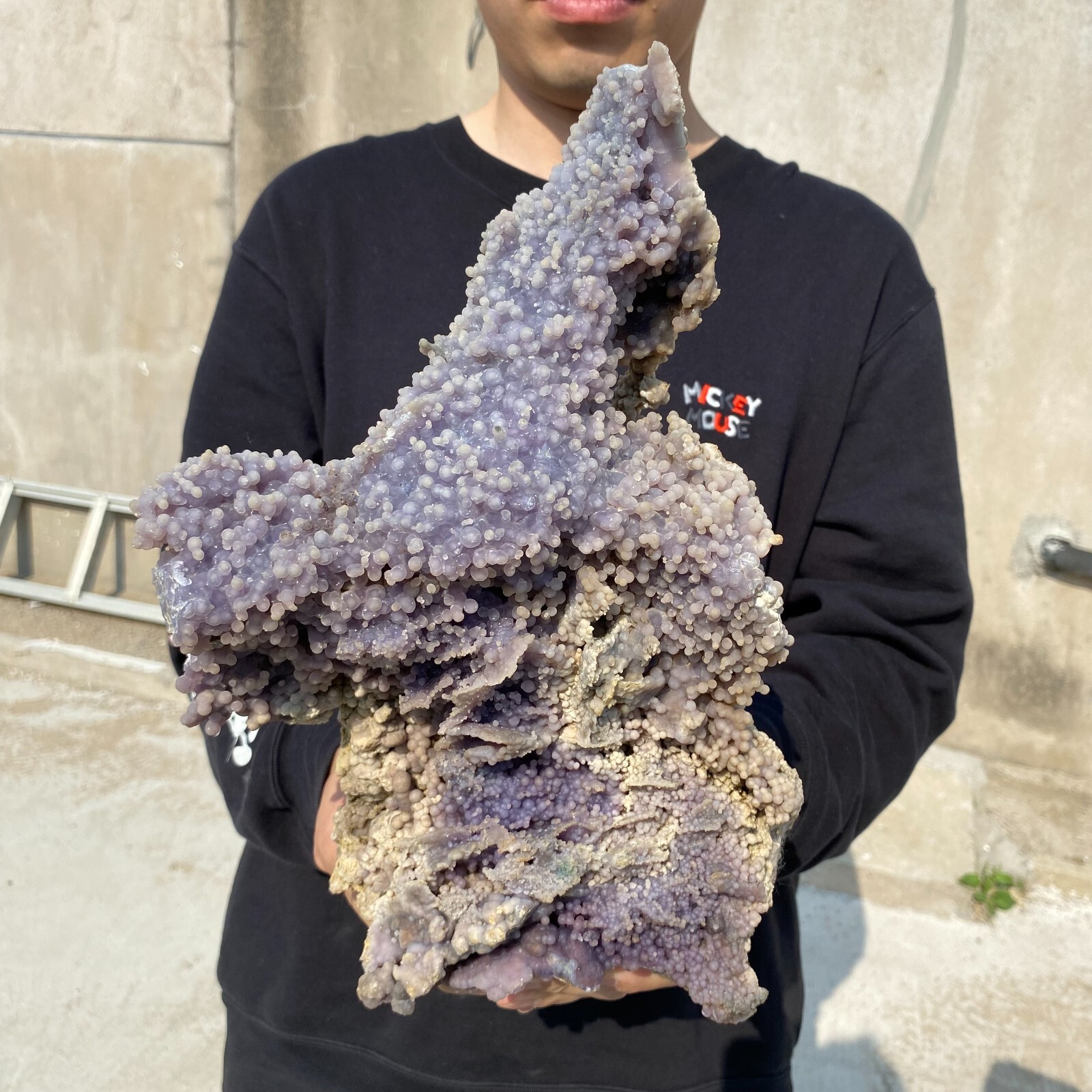 16lb Beautiful Natural Purple Grape Agate Chalcedony Crystal Mineral Specimen.
